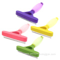 Silicone Handle Pet Deshedding Tool Dog Hair Remover